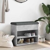  Klupa za cipele siva boja betona 62x32x50 cm konstruirano drvo | Eponuda.com