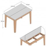 Hanah home kuhinjski sto Kiev 512 | ePonuda.com