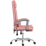  Masažni pisarniški stol roza umetno usnje, (21113810) | Shoptok.si