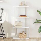 vidaXL Regal za knjige s 3 razine bijeli 60x30x120cm konstruirano drvo | shoptok.hr