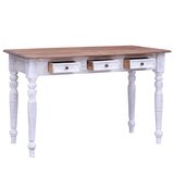  Radni stol s ladicama bijeli 117 x 57 x 75 cm masivni mahagonij | shoptok.hr