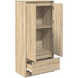 vidaXL Omarica z predalom sonoma hrast 55,5x34x119,5 cm inženirski les | Shoptok.si