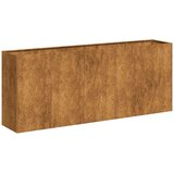 vidaXL Planter Rusty 200x40x80 cm Vremensko odporno jeklo | Shoptok.si