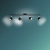Philips meranti spot svetiljka crna 4x35W | Eponuda.com