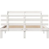 vidaXL Okvir kreveta s uzglavljem bez madraca bijeli 140x200 cm | shoptok.hr