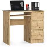 AKORD A-6 Računalniška Miza, Desna Izvedba, Hrast Artisan, (5000332927) | Shoptok.si