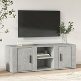 TV ormarić boja betona 100x31,5x35 cm od konstruiranog drva | shoptok.hr