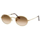 Ray-ban Naočare za sunce Oval 0RB3547 001/51 51, Zlatne boje Cene