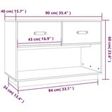 vidaXL TV ormarić smeđa boja meda 90x40x60 cm od masivne borovine | shoptok.hr