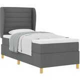 vidaXL Box Spring postelja z vzmetnico temno siva 100x200 cm tkanina Cene