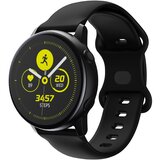Cadorabo silikonski zapestni pas 20mm združljiv s samsung galaxy watch 42 mm/3 /4 /5/šport v črni barvi - nadomestni jermen za huawei watch 2 za nokia, (20615999) | Shoptok.si