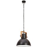  Industrijska viseća svjetiljka 25 W crna okrugla 30 cm E27 | shoptok.hr