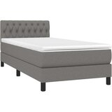  box spring s madracem LED tamnosivi 90x190 cm tkanina | shoptok.hr
