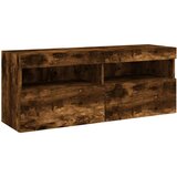  7-dijelni set zidnih TV ormarića LED boja dimljenog hrasta | shoptok.hr