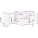 TV ormar s policom Smeđa 105 x 33 5 x 46 cm Čvrsto drvo manga | shoptok.hr