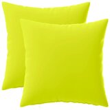  Jastuk s jastukom HEERLEN 2 kom. Svijetlo zelena. Poliester - Svjetlozelena 30 x 30 cm 2 | shoptok.hr