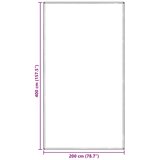  Teppi za šator Svijetlo siva 400 x 200 cm Polietilen | shoptok.hr