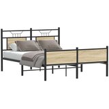 vidaXL Okvir kreveta bez madraca boja hrasta sonome 140x200 cm drveni | shoptok.hr