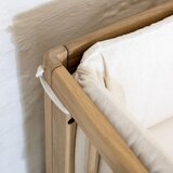 Vipack Otroška posteljica iz masivnega hrasta z nastavljivo višino 60x120 cm v naravni barvi Forrest – | Shoptok.si