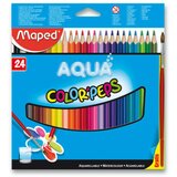 Maped Drvene bojice Aqua Color Peps/ set 1/24 + četkica cene