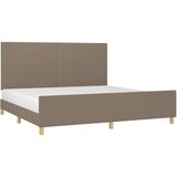  Za krevet s uzglavljem smeđesivi 200 x 200 cm od tkanine | shoptok.hr