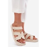 Boto Women's Rubber Slippers With Strap Beige Tavirae | Shoptok.si