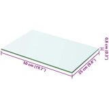  Ploče za police 2 kom staklene prozirne 50 x 25 cm | shoptok.hr