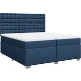  The Living Store Box spring postelja z vzmetnico modra 200x200 cm blago - Box Spring Postelja, (21458163) | Shoptok.si