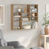  Zidna polica Artisan hrast 90x16x78 cm izrađeno drvo | shoptok.hr