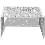  Stolić za Kavu Srebrni Geometrijski Dizajn Aluminij | Eponuda.ba