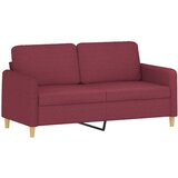 Maison Chic kavč - Sofa - Kanape dvosed vinsko rdeč 140 cm blago, (21727352) Cene