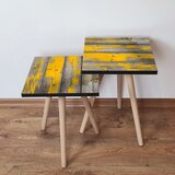 Hanah home 2Shp380 - grey greyyellow nesting table (2 pieces) | ePonuda.com