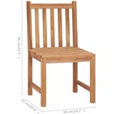  Vrtne stolice s jastucima 6 kom od masivne tikovine | shoptok.hr