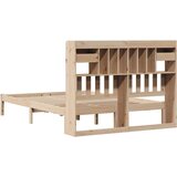 vidaXL Krevet s regalom za knjige bez madraca 140x190 cm od borovine | shoptok.hr