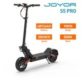 Joyor električni skuter S5 pro s certifikatom abe - 500 w motor, 48V26AH baterija, disk zavore dosega 55 km - črna, (21691227)