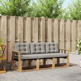  Set vanjskih sofa 3 kom. Bijela i svjetlosiva | shoptok.hr