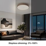  Brilagi - LED prigušiva stropna svetiljka POOL LED/36W/230V 3000-6000K 30 cm braon+daljinski upravljač | Eponuda.com