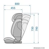 Maxi-Cosi autosjedalica Rodifix S i-Size, Grupa 2, 3 (15-36 kg) (100-150 cm) - Tonal Black | shoptok.hr