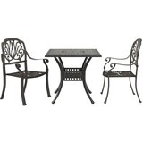  The Living Store Bistro garnitura 3-delna bronasta liti aluminij - Bistro Garnitura, (21466903) | Shoptok.si