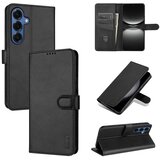 SUNSKY Eleganten ovitek etui iz umetnega usnja za Samsung S26 Plus, Črn Cene