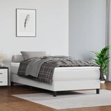 The Living Store Box spring postelja z vzmetnico bela 80x200 cm umetno usnje - Box Spring Postelja, (21517077) Cene