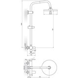 Rosan B/2 baterija za tuš kadu sa usponskim tušem JB37353 | Eponuda.com