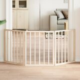 vidaXL Vrata za pse s 3 panela sklopiva 150 cm od drva topole | shoptok.hr