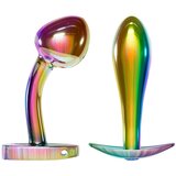Anos Metal Butt Plug Set in Rainbow Colours | Shoptok.si