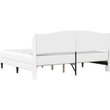  Krevetna konstrukcija Bijela 200 x 200 cm Umjetna koža | Shoptok.si