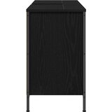 Ormarić za umivaonik s ladicama crni hrast 90x34,5x60 cm | shoptok.hr