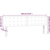  LED uzglavlje plavo 180x5x78/88 cm od tkanine | shoptok.hr