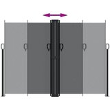 Bočna tenda na uvlačenje crna 180 x 1200 cm | shoptok.hr