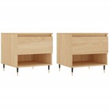  The Living Store Klubska mizica 2 kosa sonoma hrast 50x46x50 cm inženirski les - Klubska Mizica, (21444098) | Shoptok.si