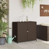  Vrtni ormarić za pohranu smeđi 83 x 45 x 76 cm od poliratana | shoptok.hr